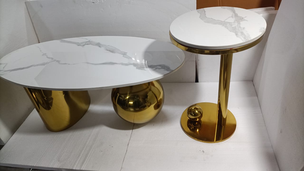 Metal Stainless Steel Centre Table