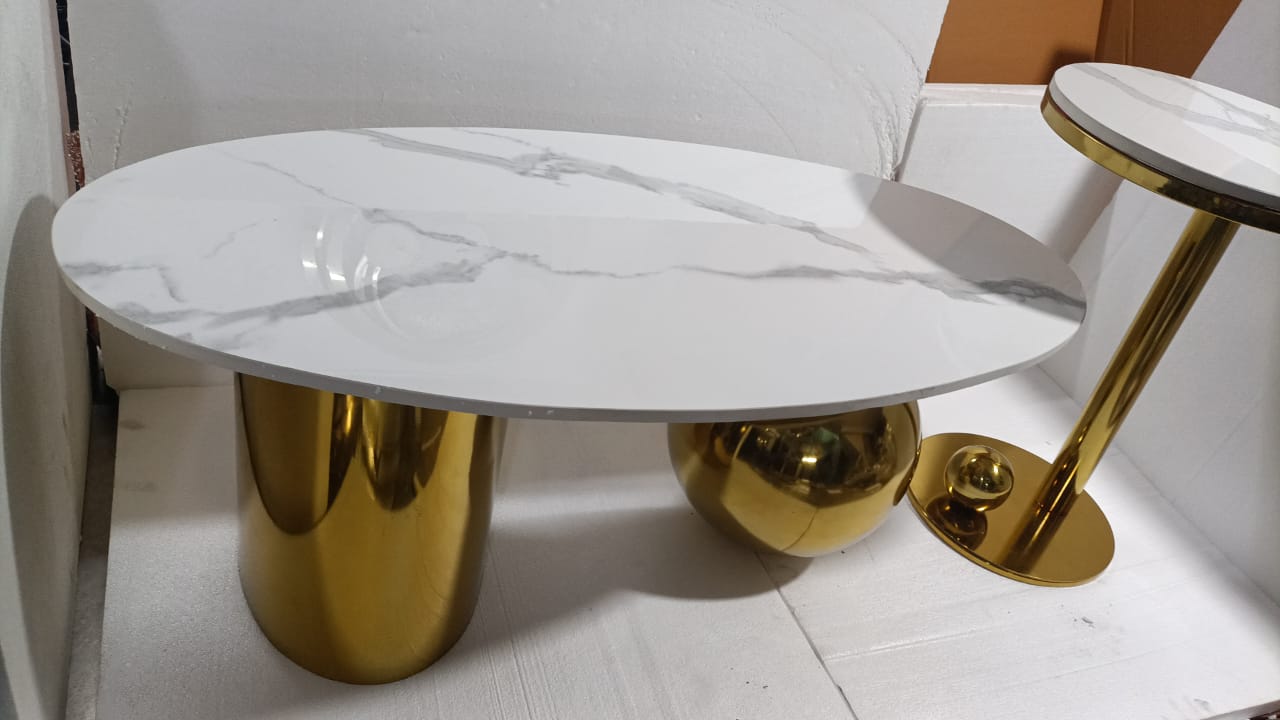 Metal Stainless Steel Centre Table