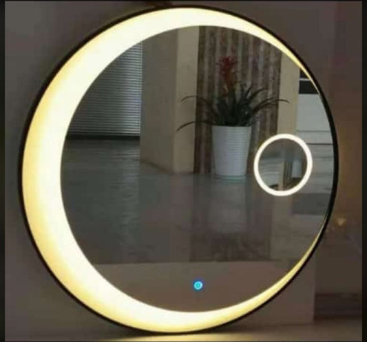 Led Sensor touch mirror double circle idekors
