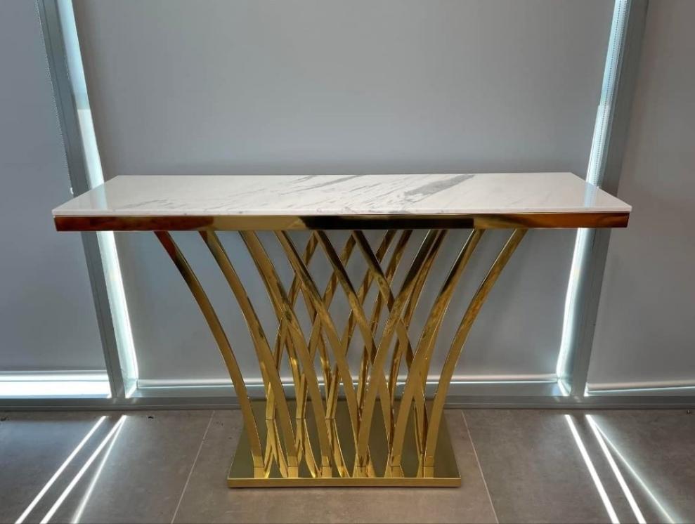 Metal Stainless Steel Console Table idekors