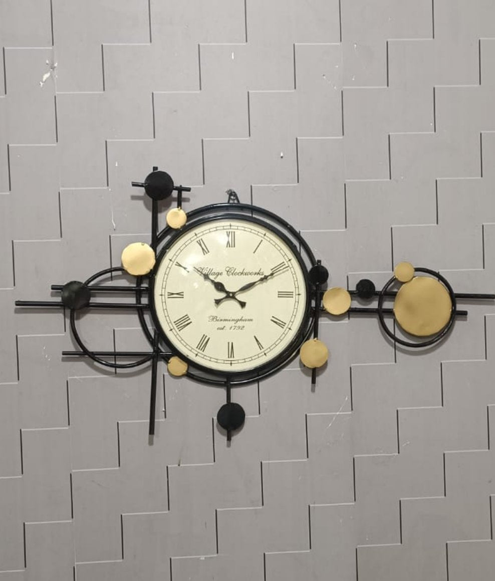 Modern clock panel wall decor idekors