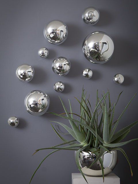 Stainless Steel Balls set of 11 pieces for wall decor panel idekors